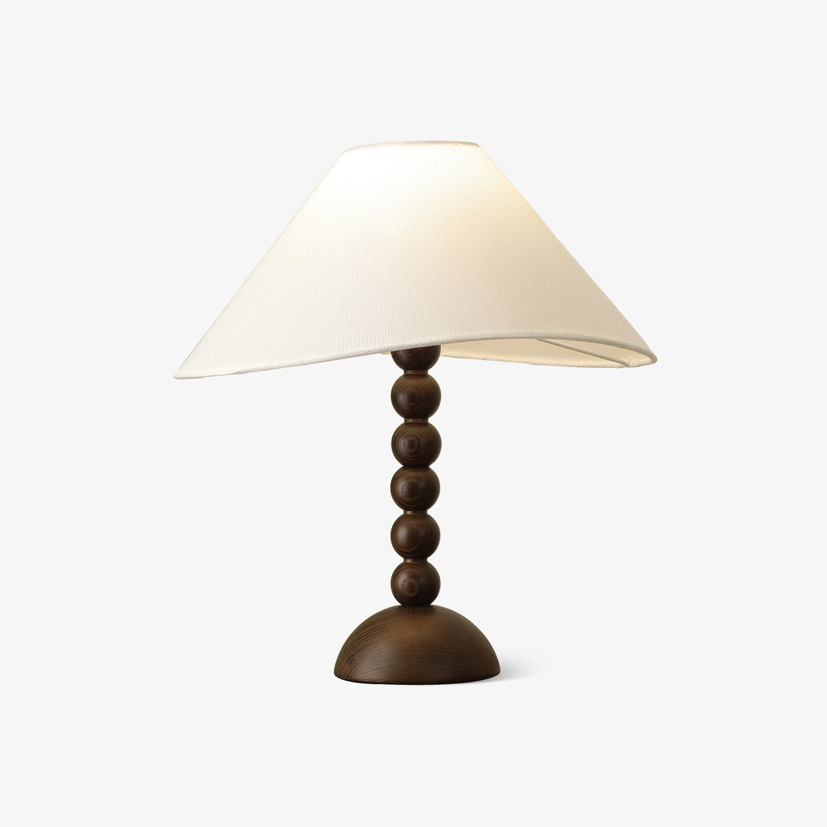 Lennox lámpara de mesa elegante de madera y tejido