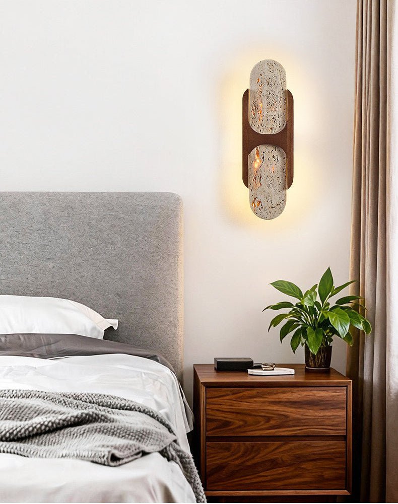 Valarise aplique de pared travertino