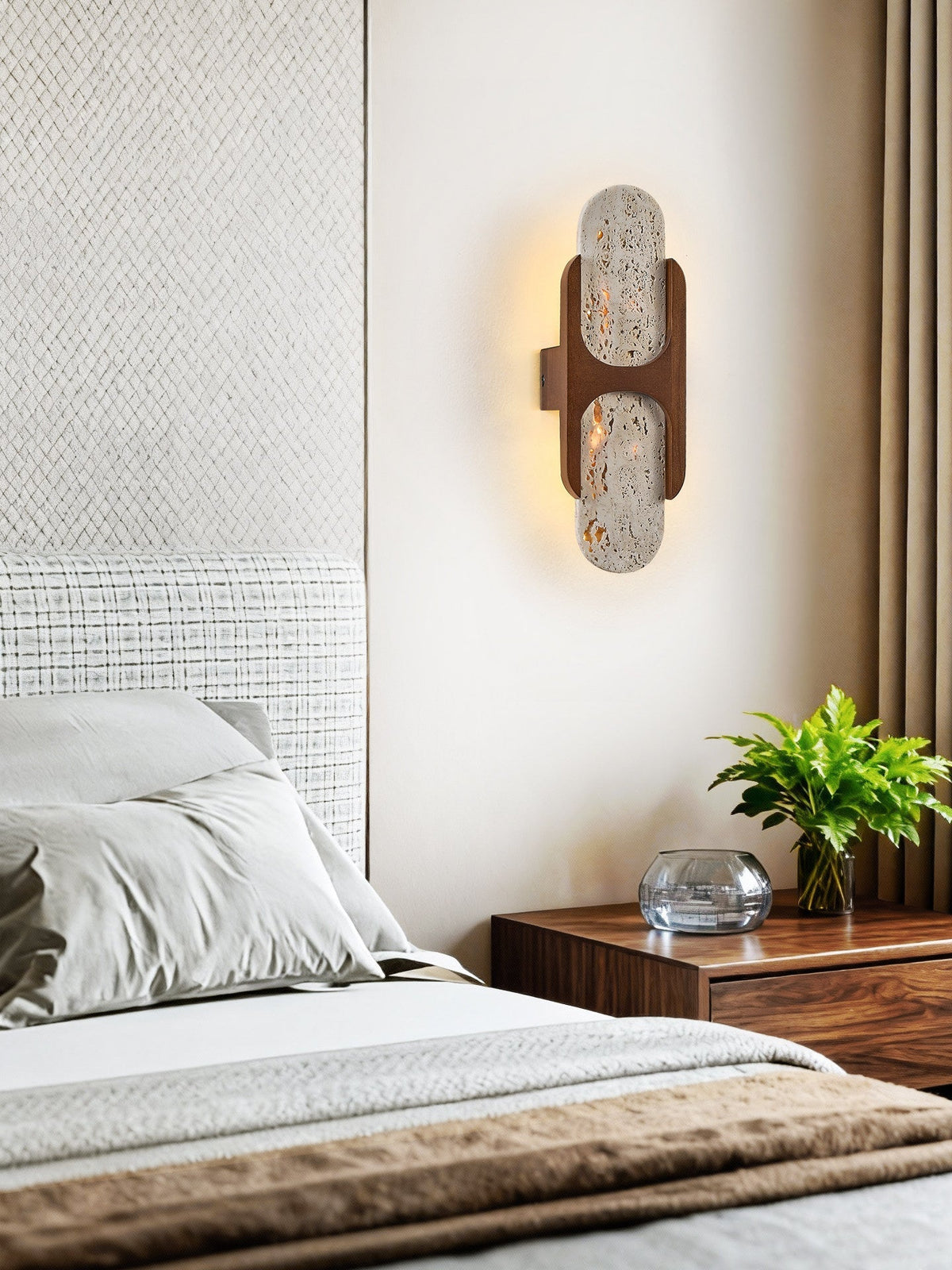 Valarise aplique de pared travertino