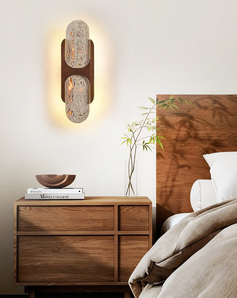 Valarise aplique de pared travertino