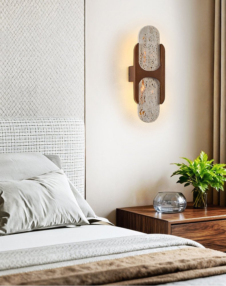 Valarise aplique de pared travertino