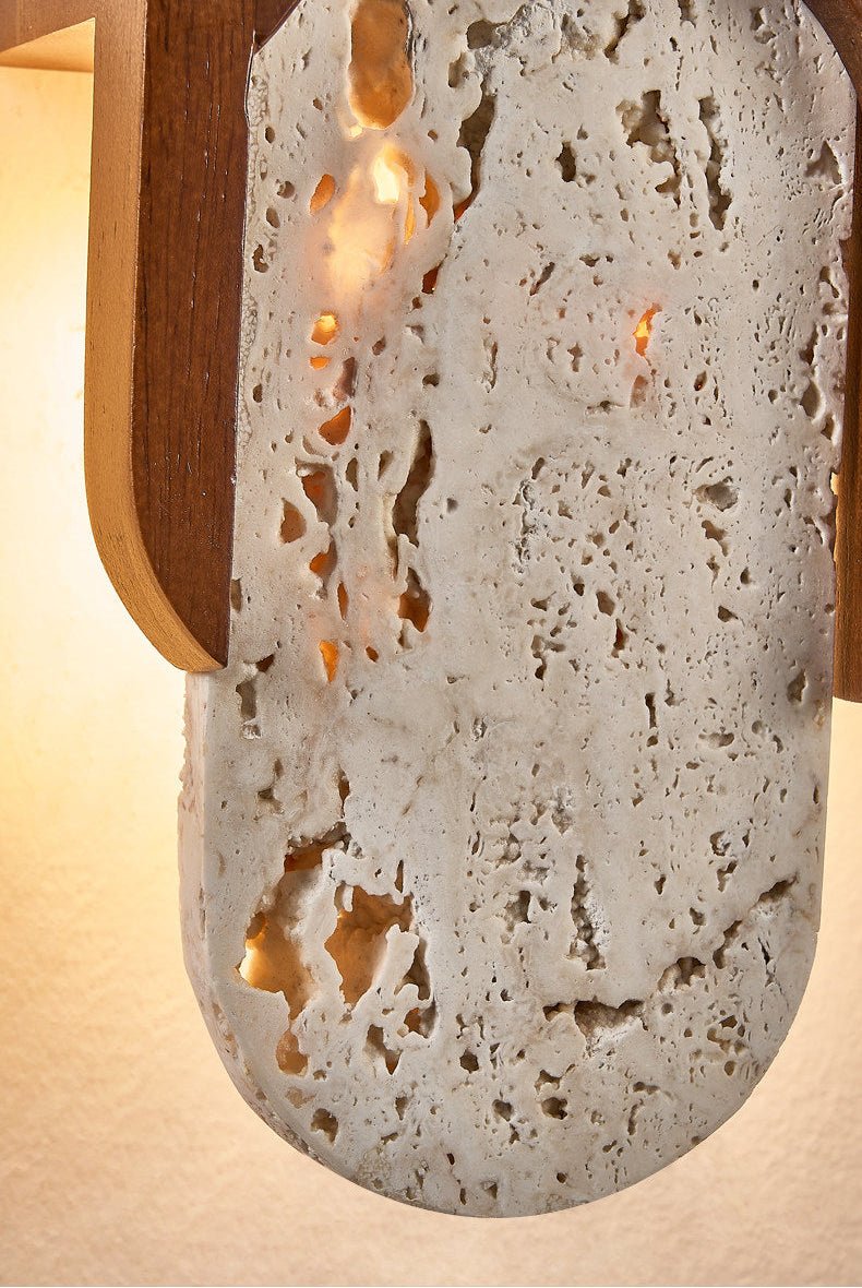 Valarise aplique de pared travertino