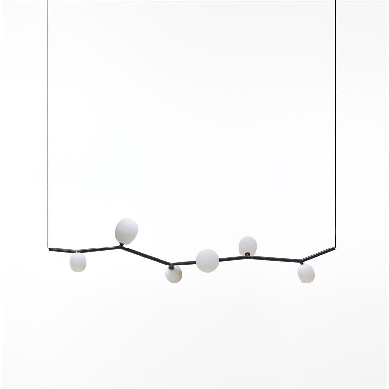 Evmirion Lámpara Colgante Vidrio Moderno Horizontal