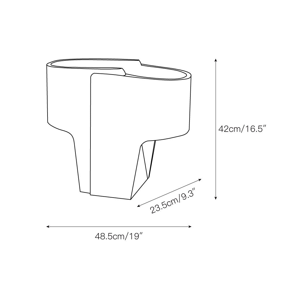 Siaria lámpara de mesa con textura