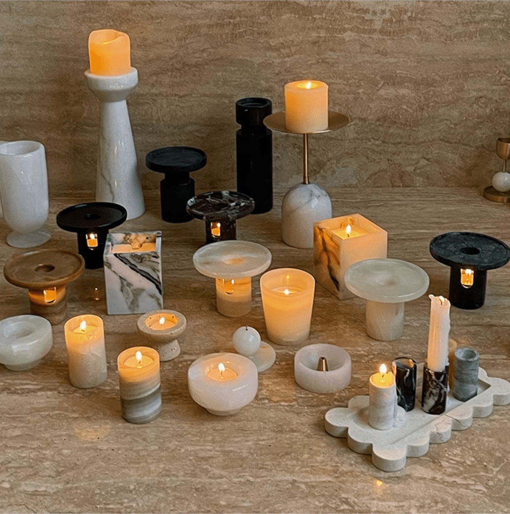Cireian Jade Holder de Velas