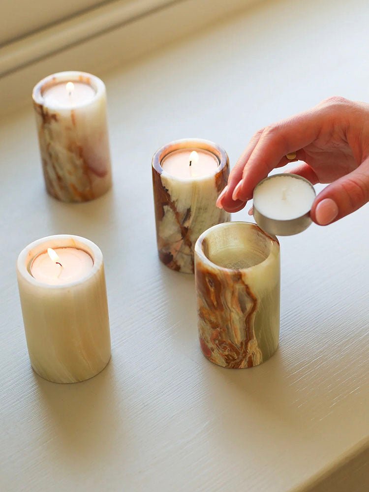 Cireian Jade Holder de Velas