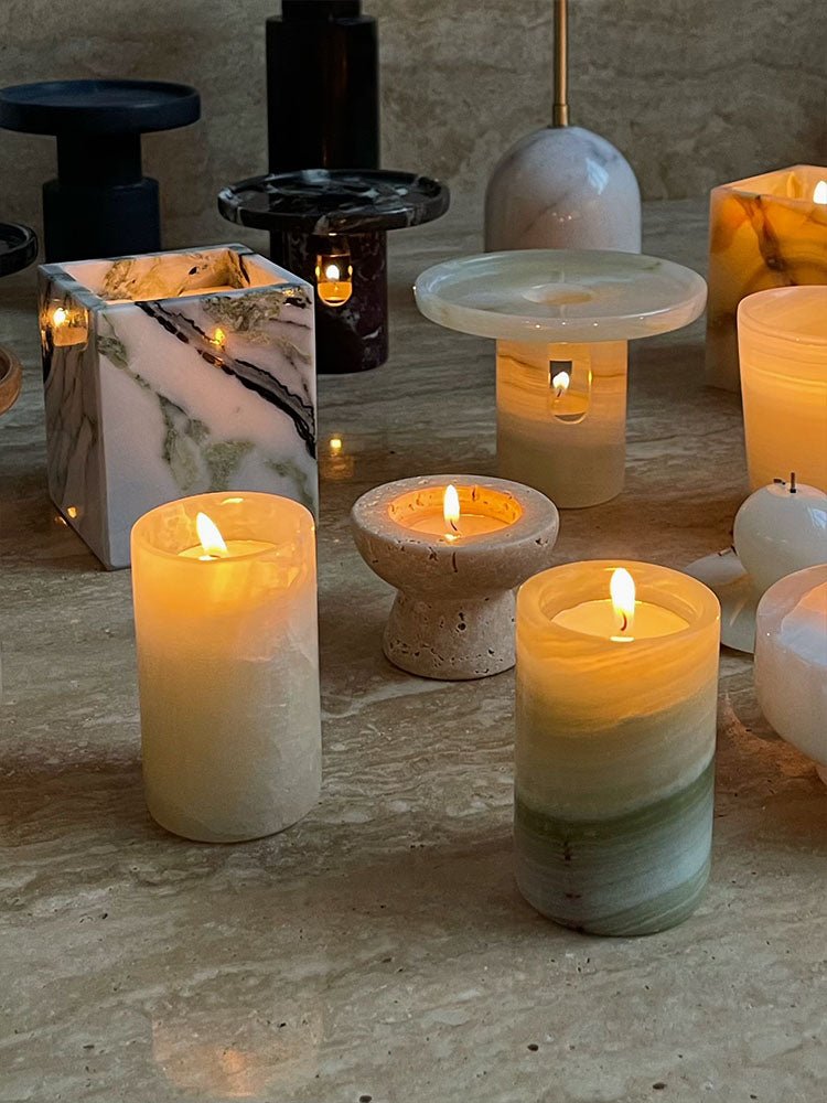 Cireian Jade Holder de Velas