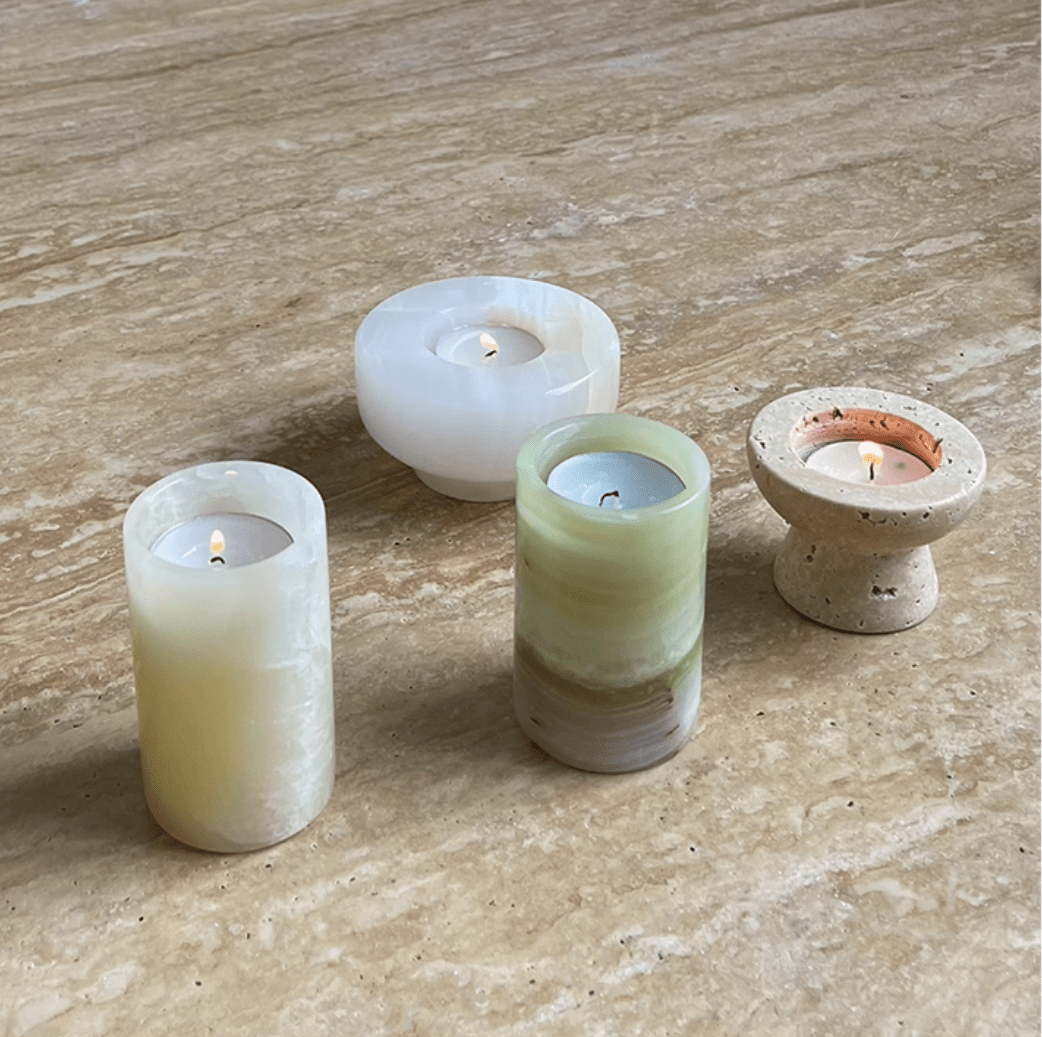 Cireian Jade Holder de Velas