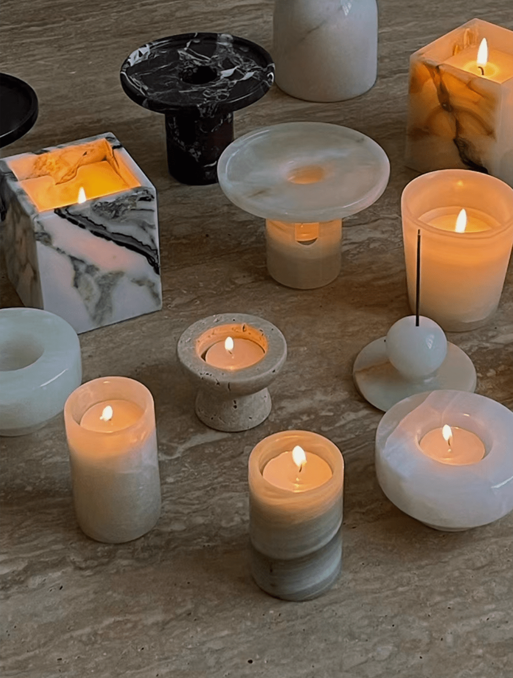 Cireian Jade Holder de Velas