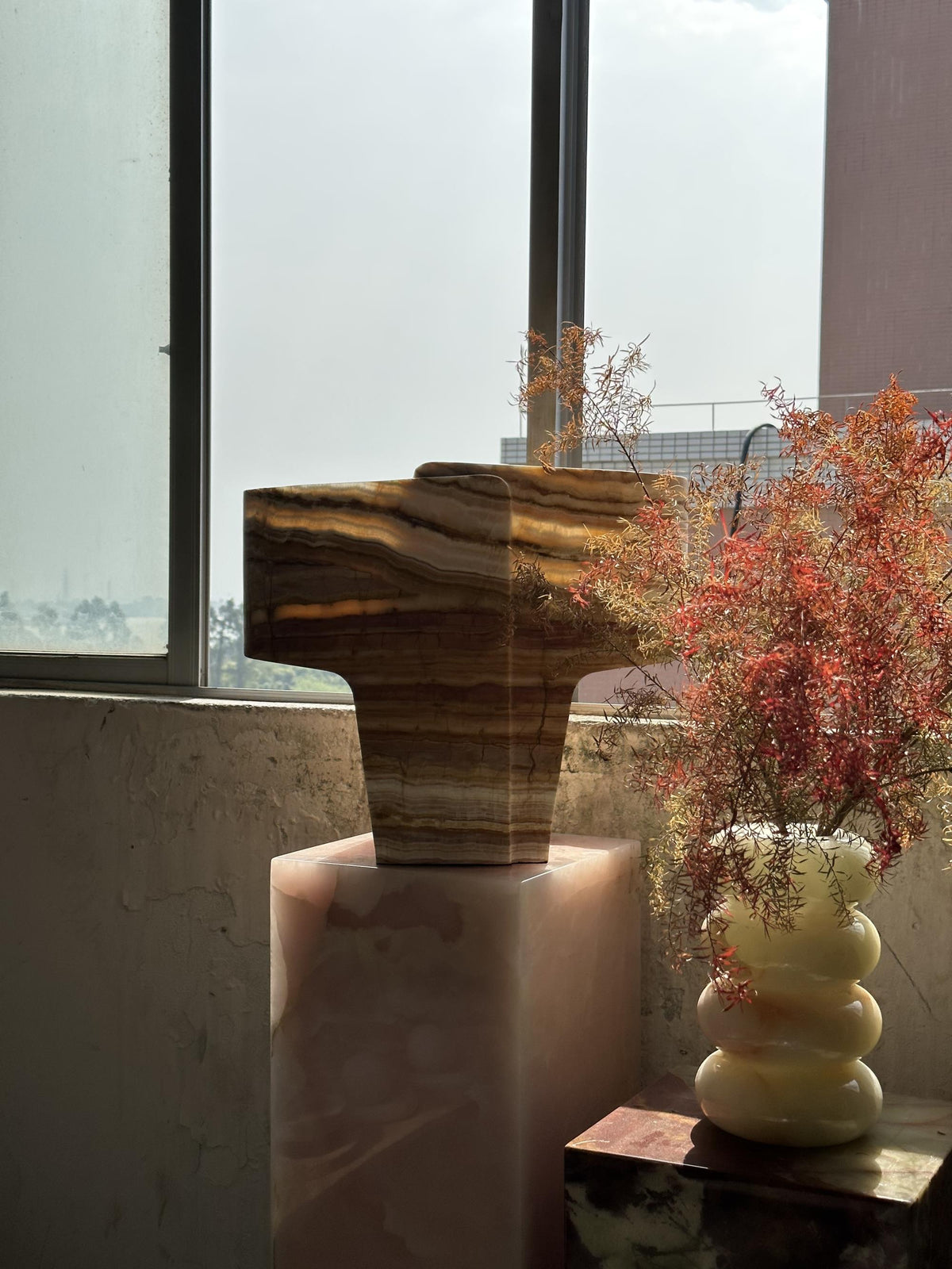 Siaria lámpara de mesa con textura