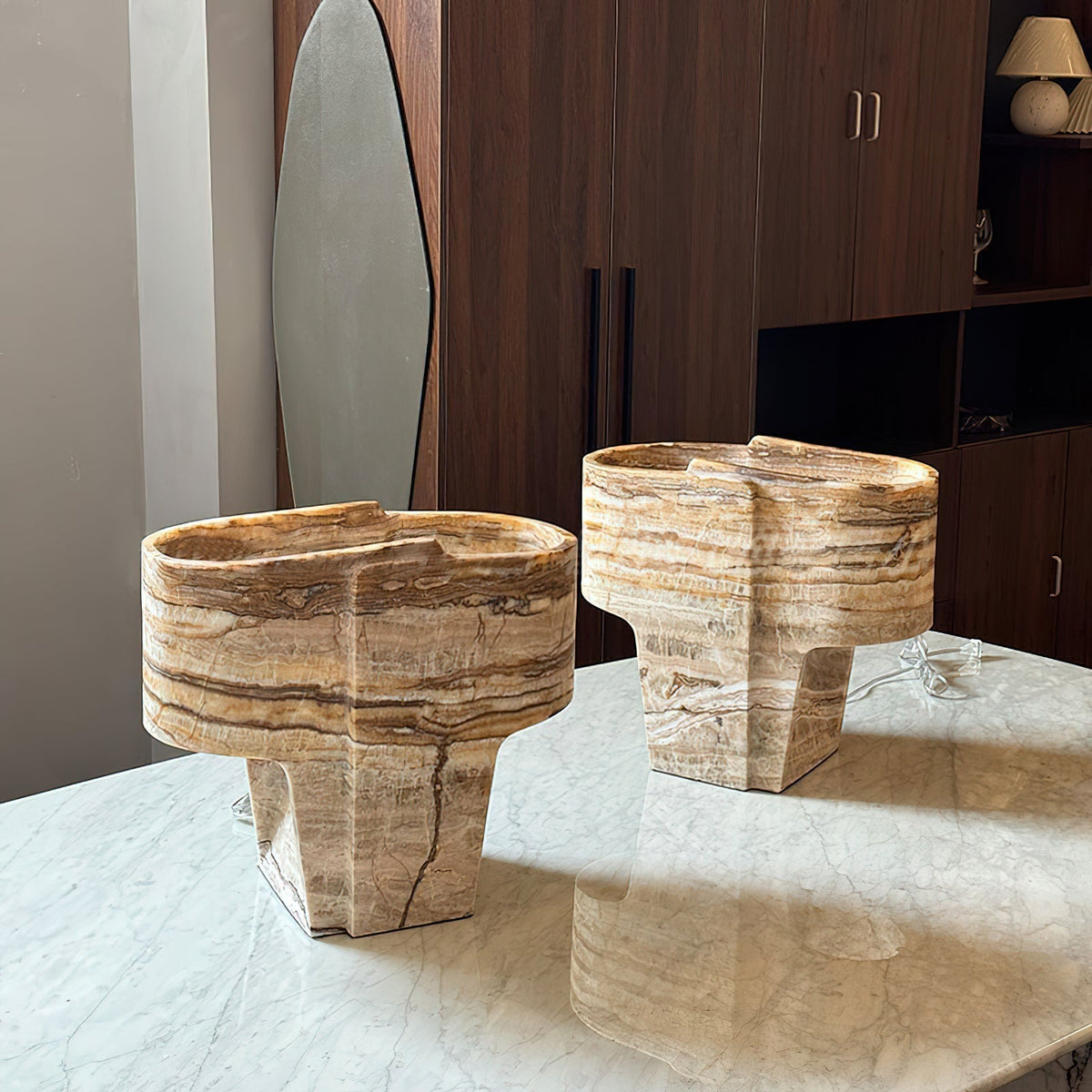 Siaria lámpara de mesa con textura