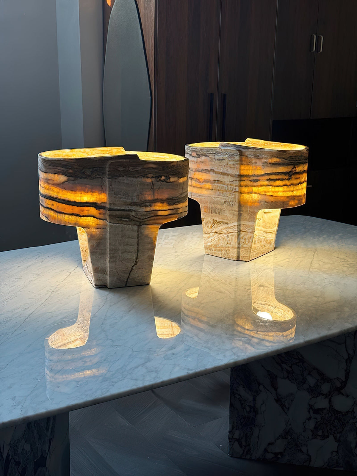 Siaria lámpara de mesa con textura