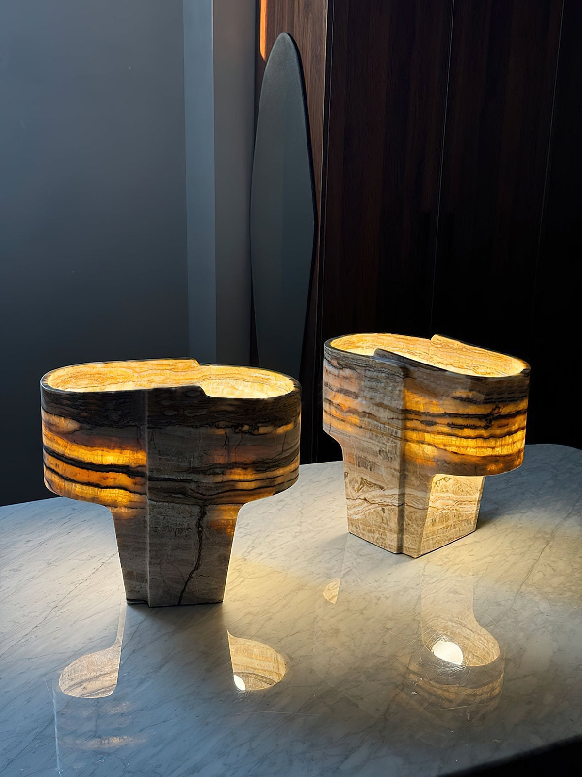 Siaria lámpara de mesa con textura