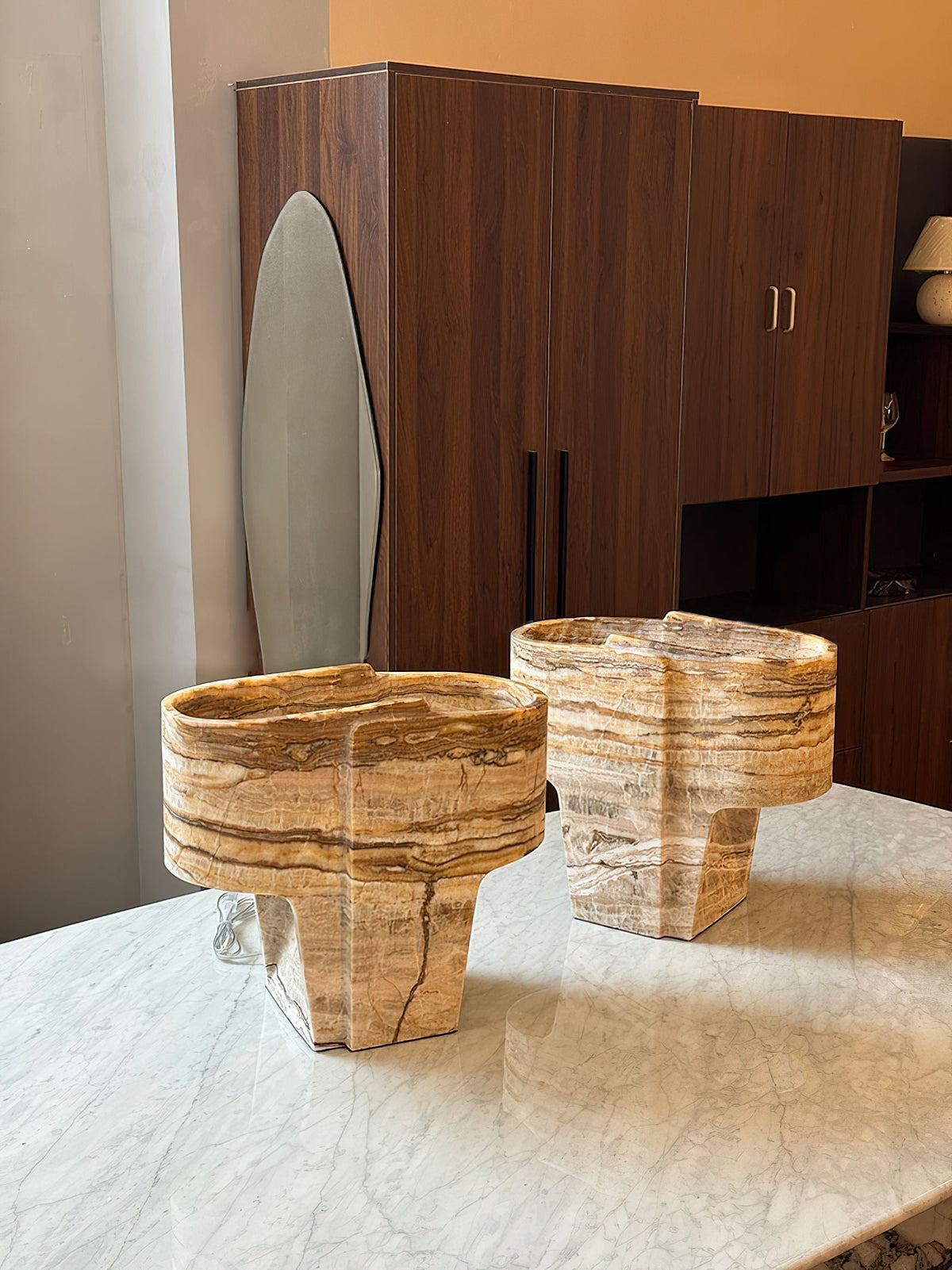Siaria lámpara de mesa con textura