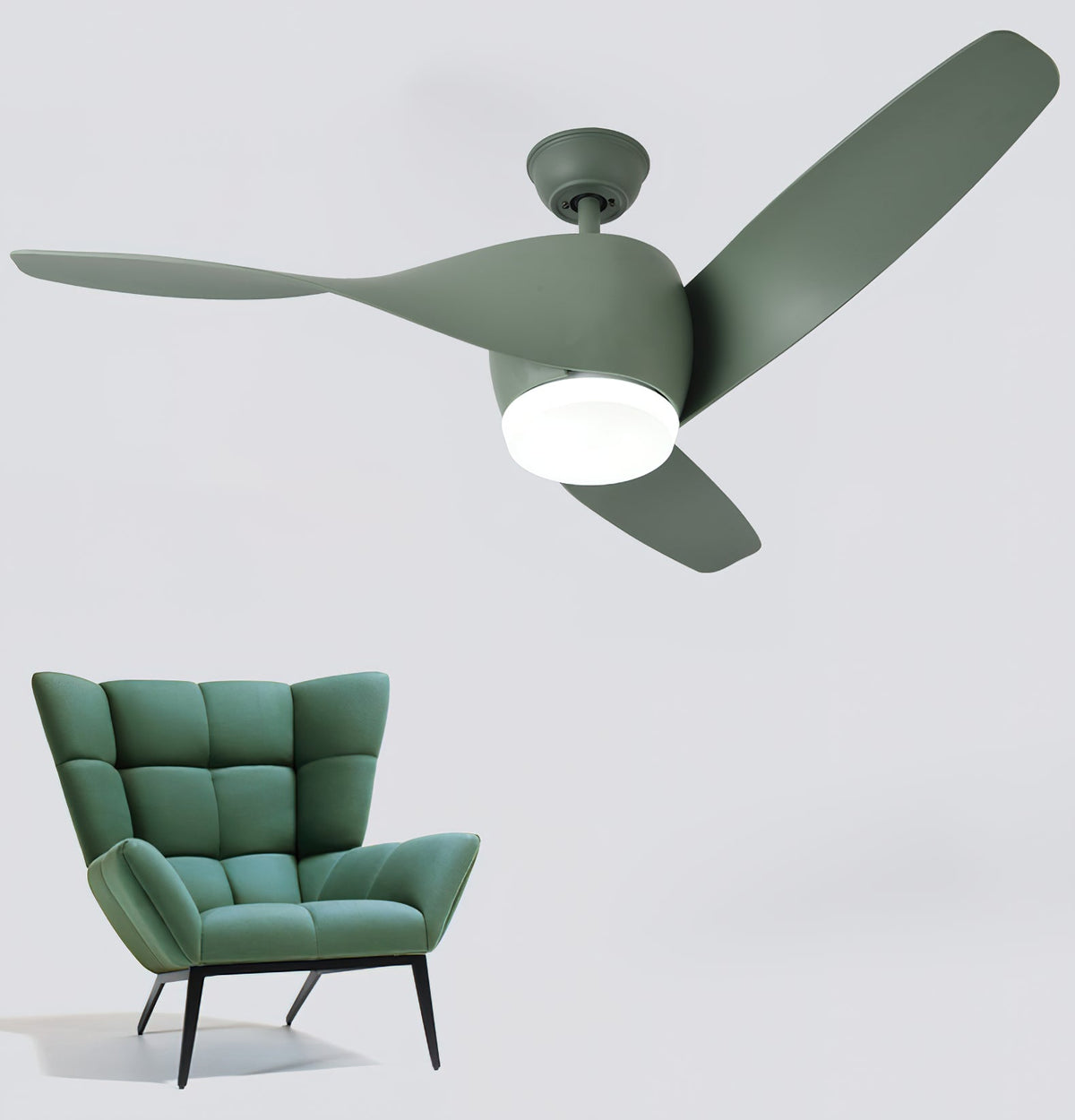 Liororeon ventilador de techo con luz