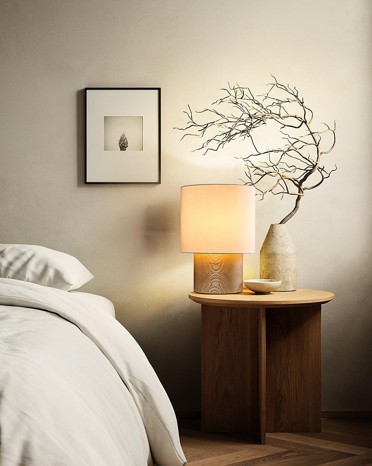 Alvira lámpara de mesa de madera