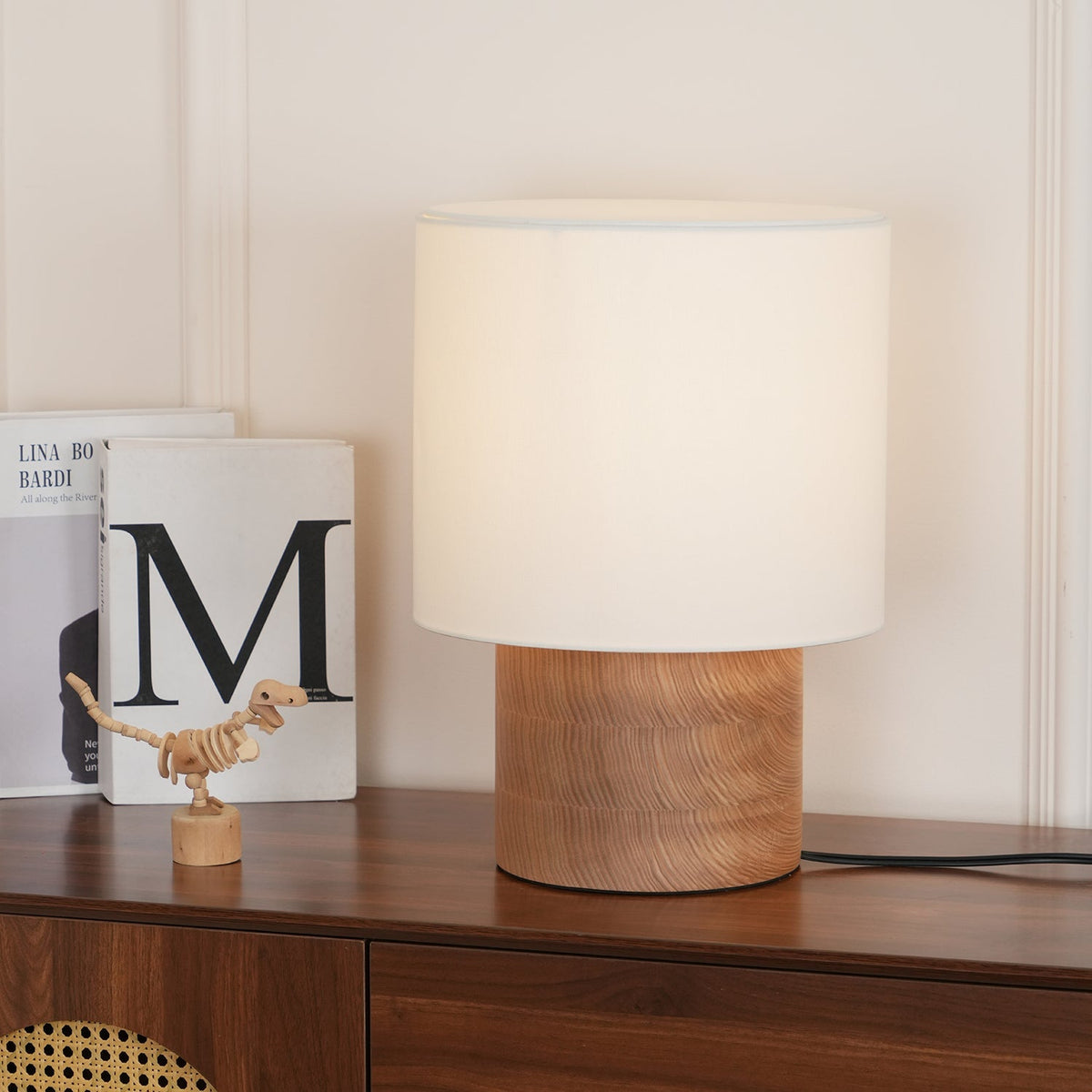 Alvira lámpara de mesa de madera