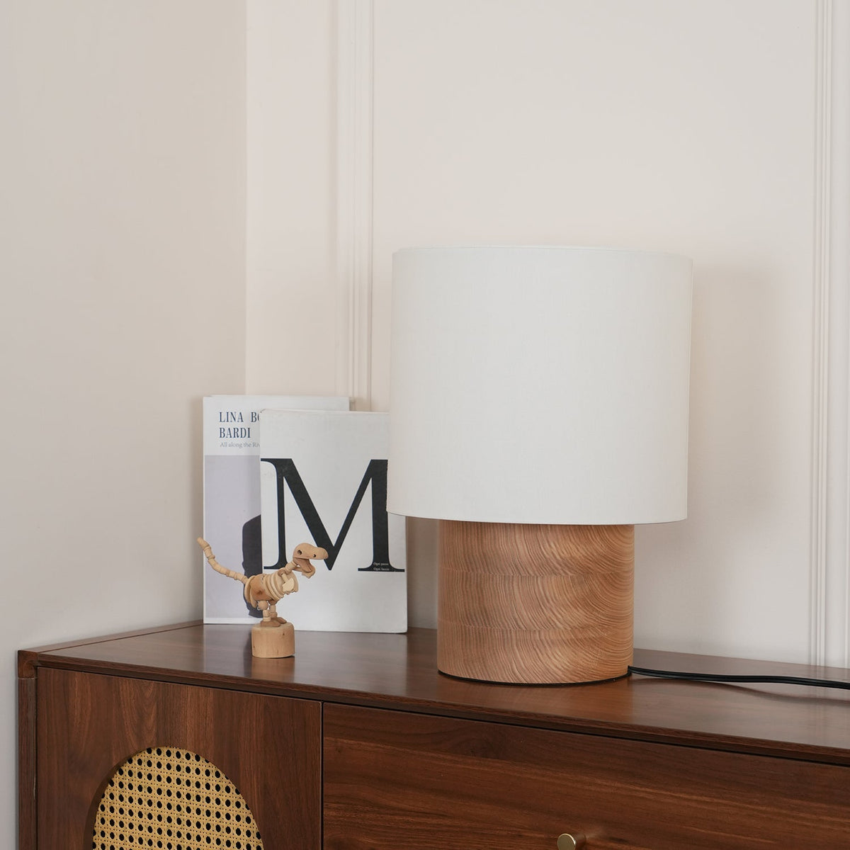 Alvira lámpara de mesa de madera
