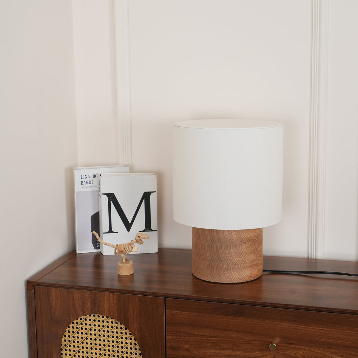 Alvira lámpara de mesa de madera