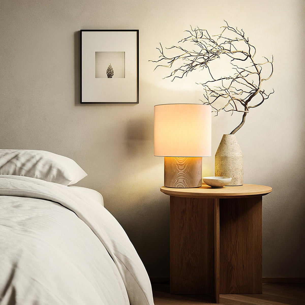 Alvira lámpara de mesa de madera