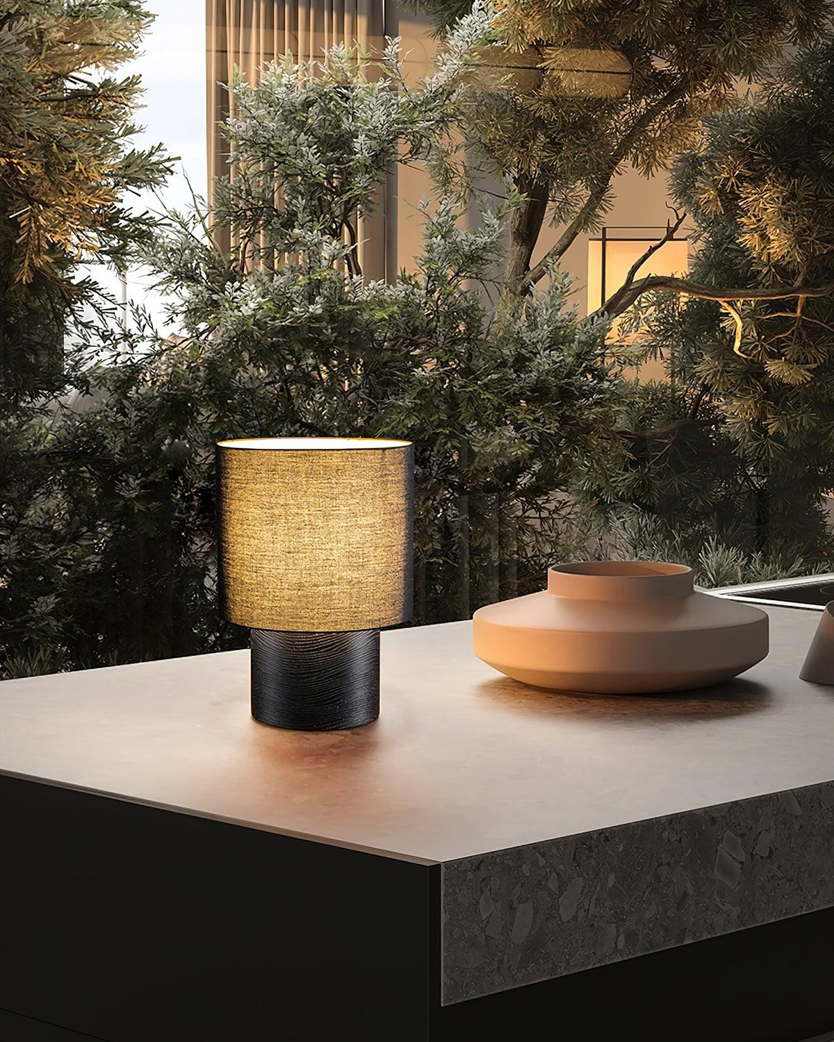Alvira lámpara de mesa de madera