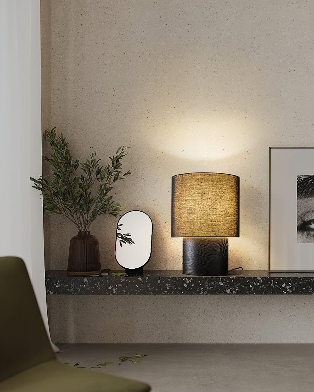 Alvira lámpara de mesa de madera