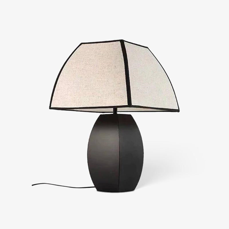 Alux lámpara de mesa minimalista de tejido