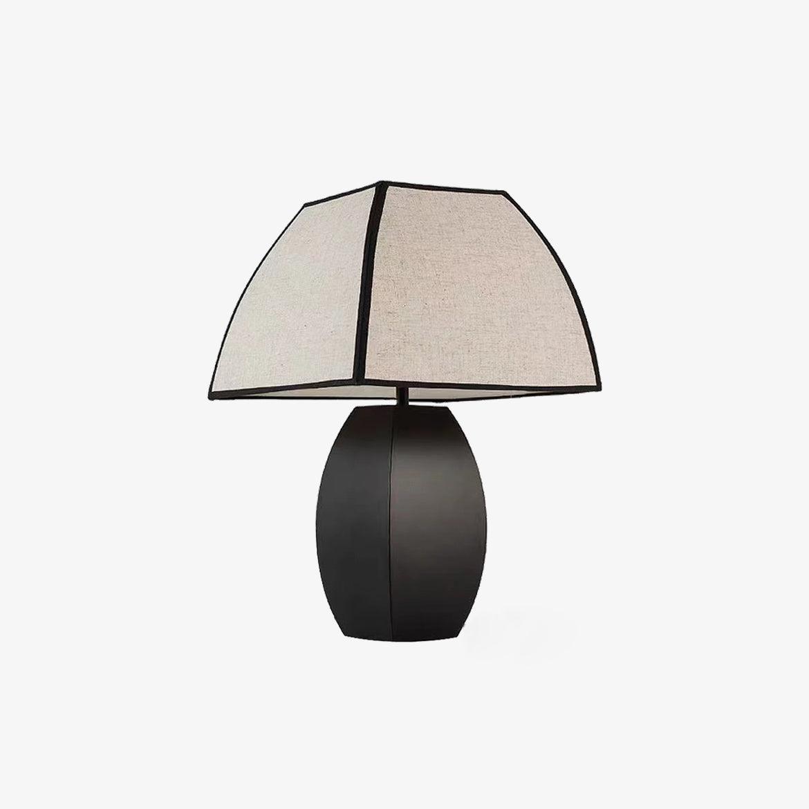 Alux lámpara de mesa minimalista de tejido