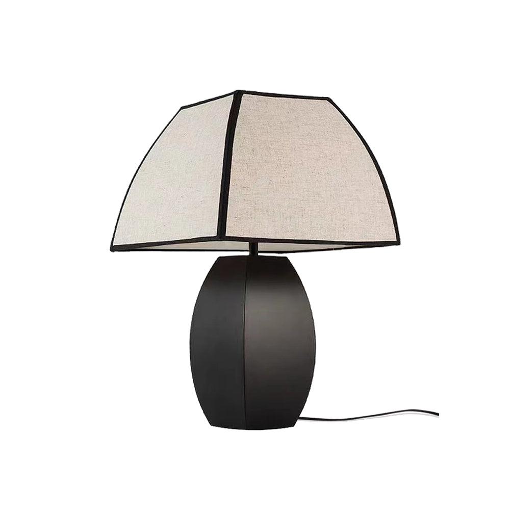 Alux lámpara de mesa minimalista de tejido