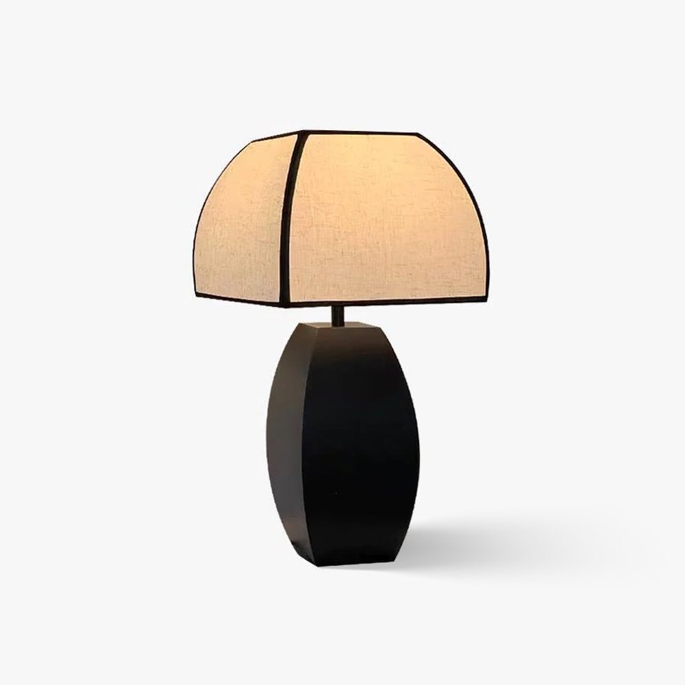Alux lámpara de mesa minimalista de tejido