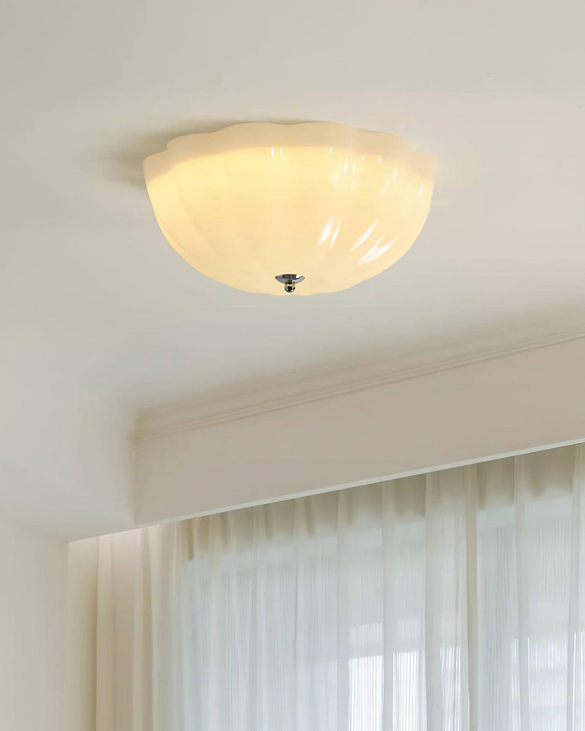 Etta lámpara de techo vidrio Jelly Opalescente para dormitorio