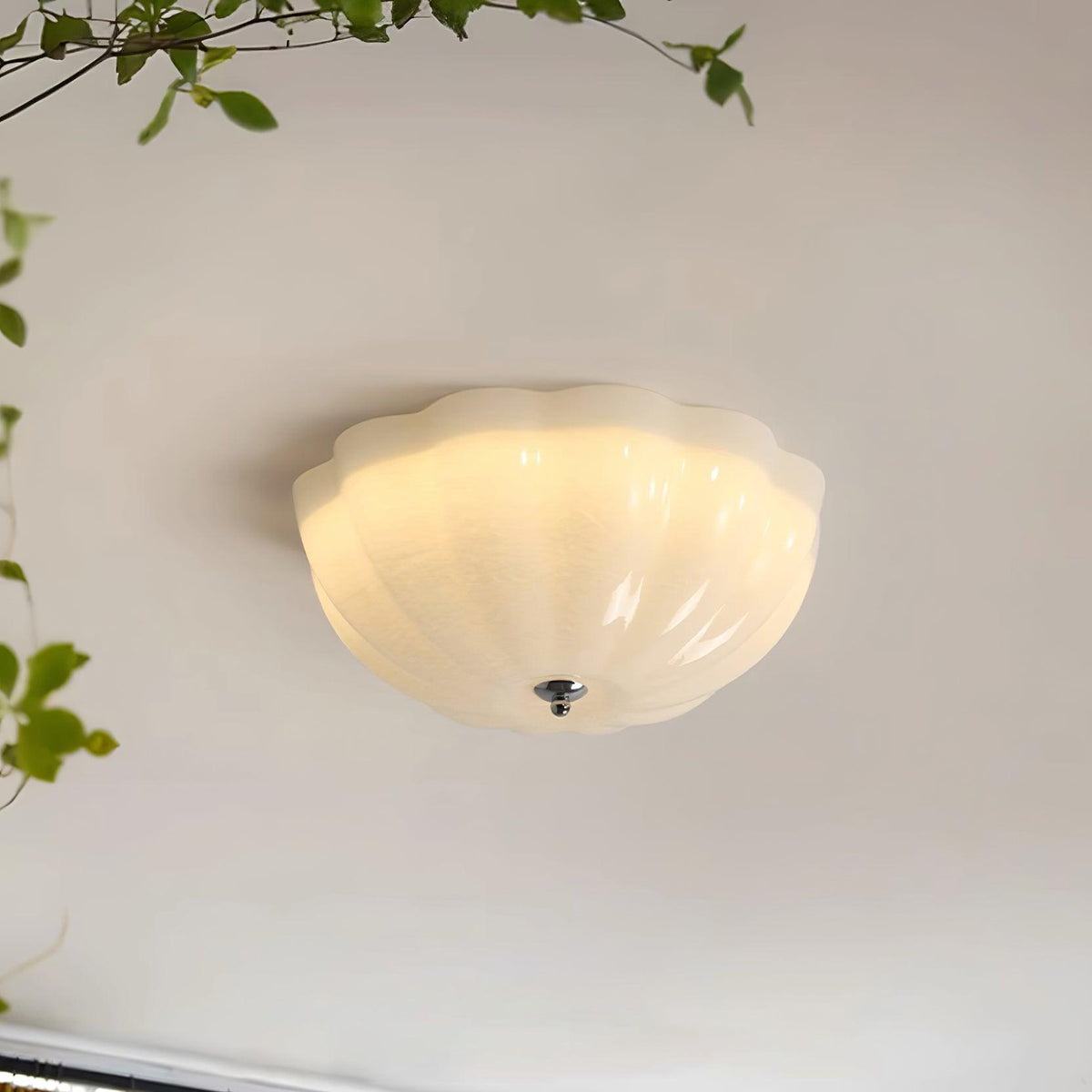 Etta lámpara de techo vidrio Jelly Opalescente para dormitorio
