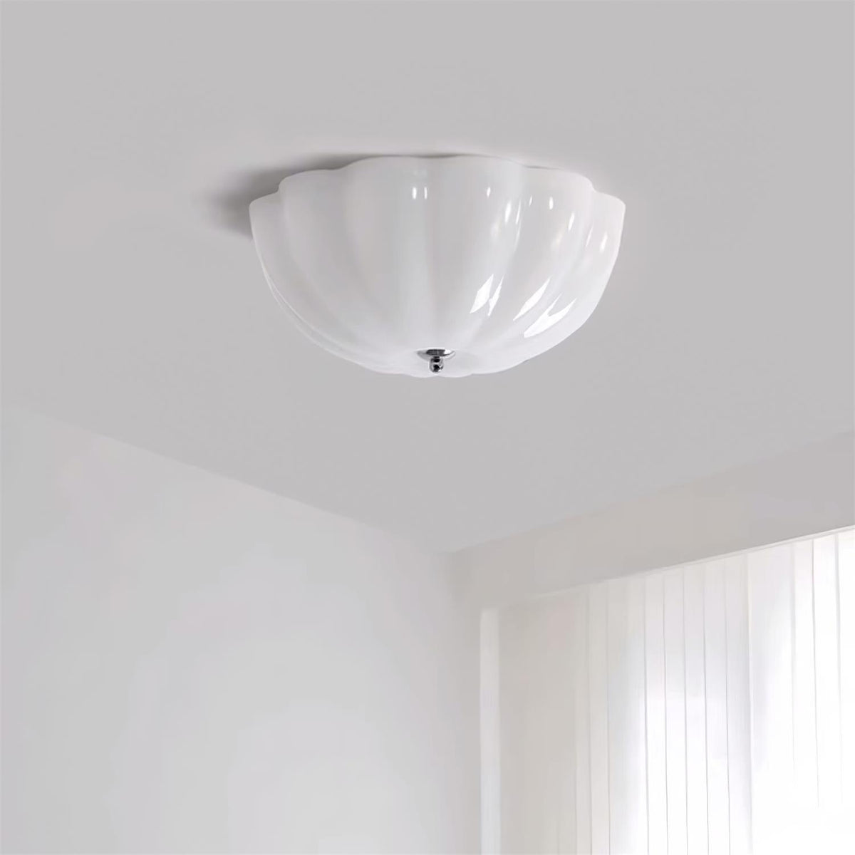 Etta lámpara de techo vidrio Jelly Opalescente para dormitorio