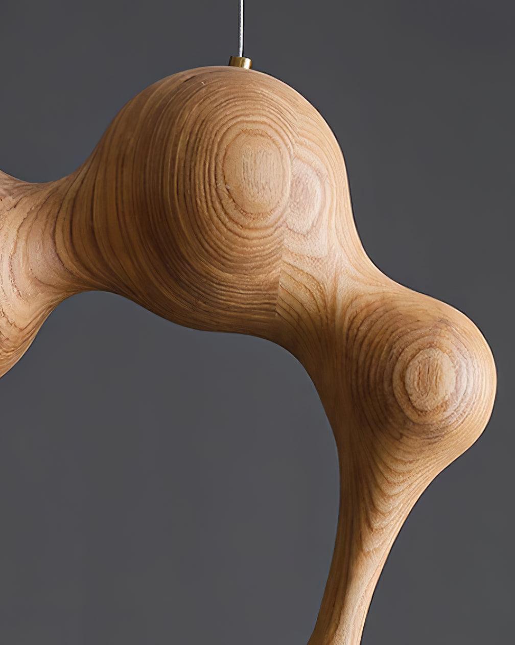 Hale lámpara colgante de lujo en madera