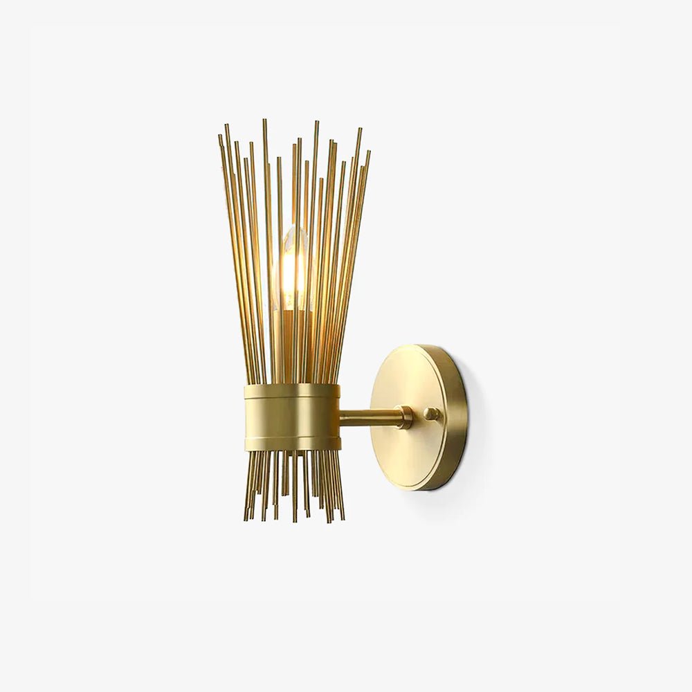 Thresher aplique de pared Postmodern de lujo Candle en latón