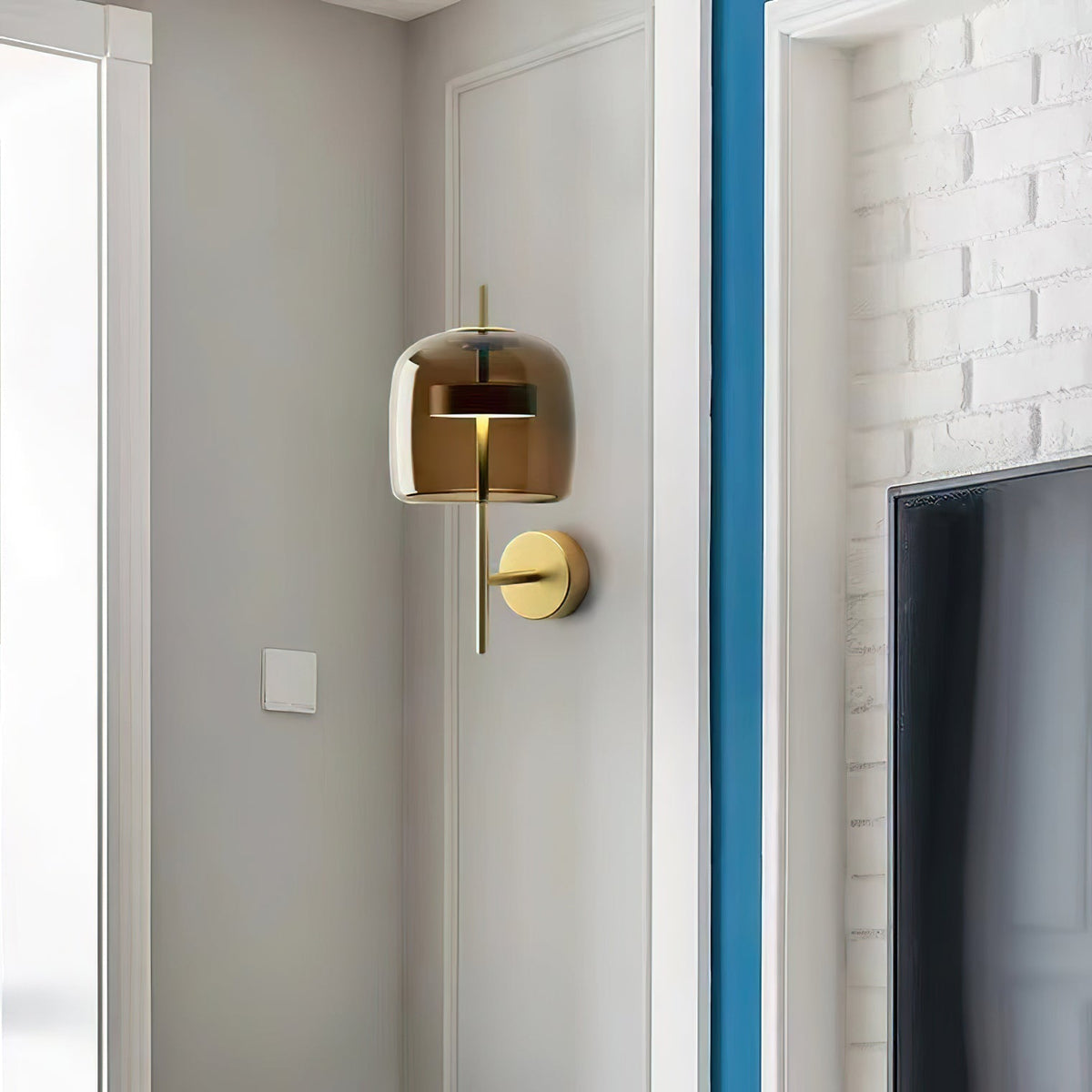 Caless aplique de pared de vidrio nórdico premium artístico
