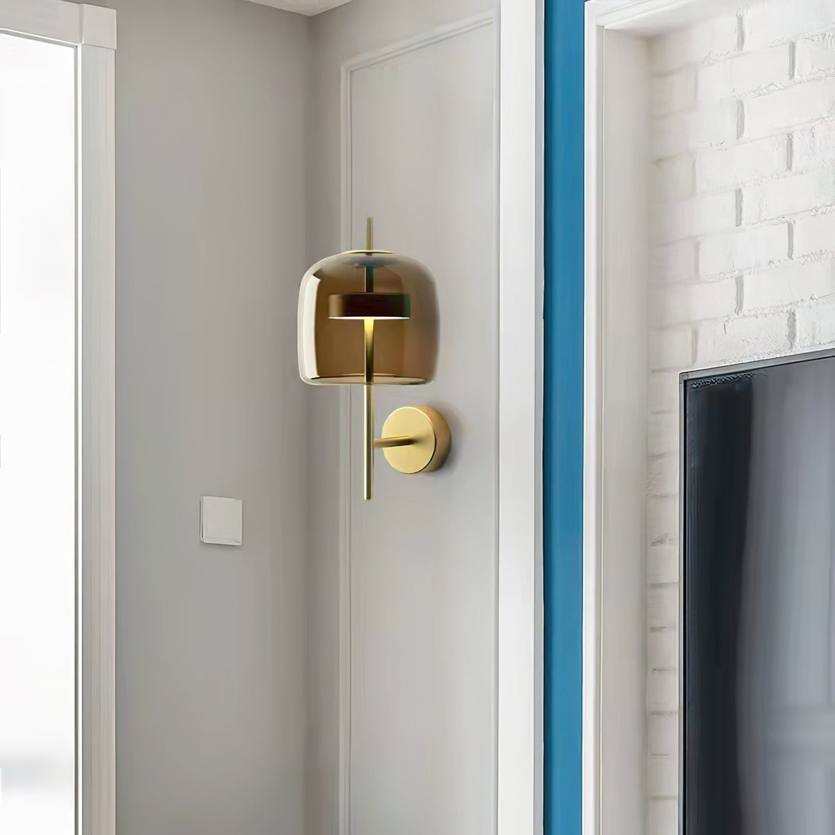 Caless aplique de pared de vidrio nórdico premium artístico