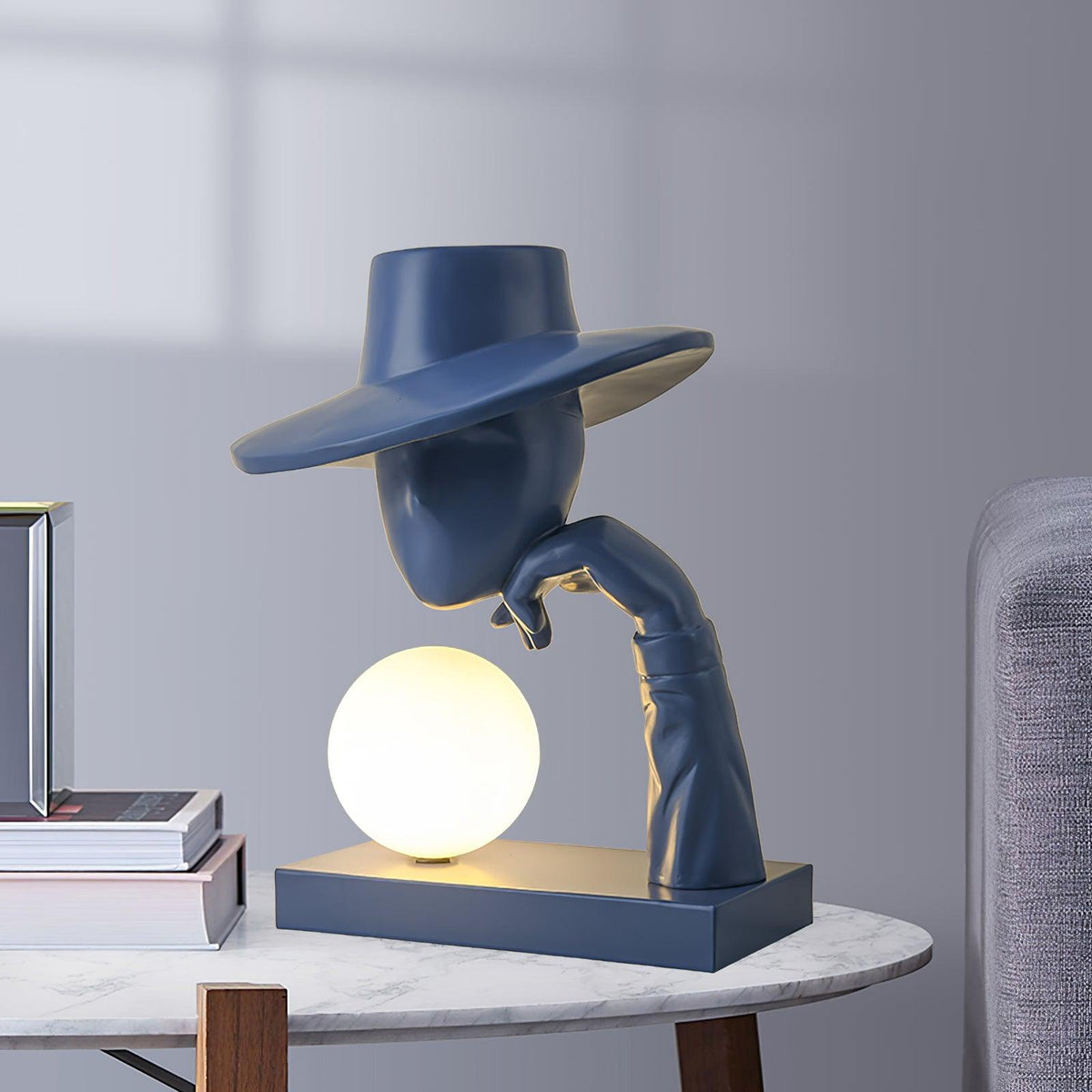 Cisoril lámpara de mesa escultórica de cerámica para escritorio
