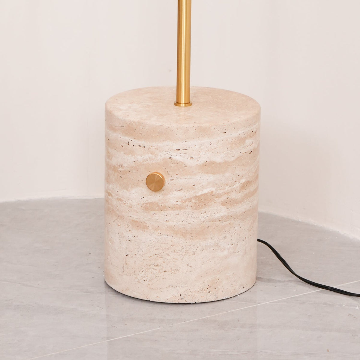 Iloryra Column-Base de travertino lámpara de pie