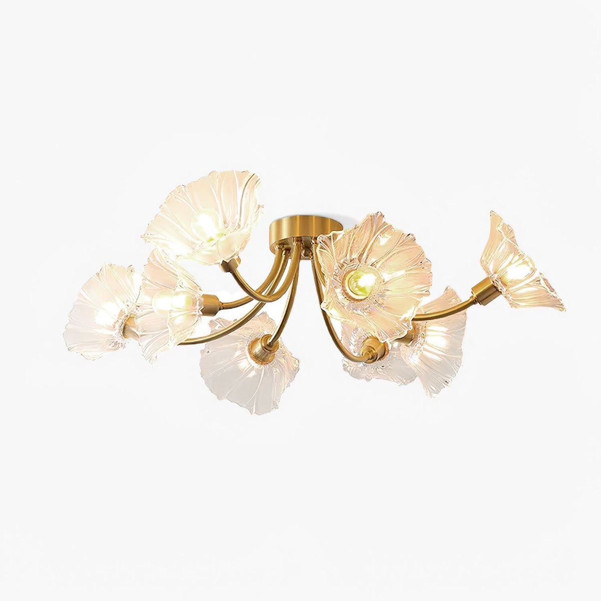 Celoreria lámpara de techo vidrio pétalo Chic Elegante