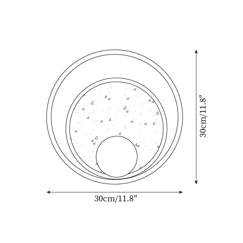 Noriviella aplique de pared travertino Marco Circular de madera