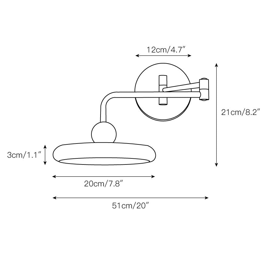 Covela aplique de pared Elegancia