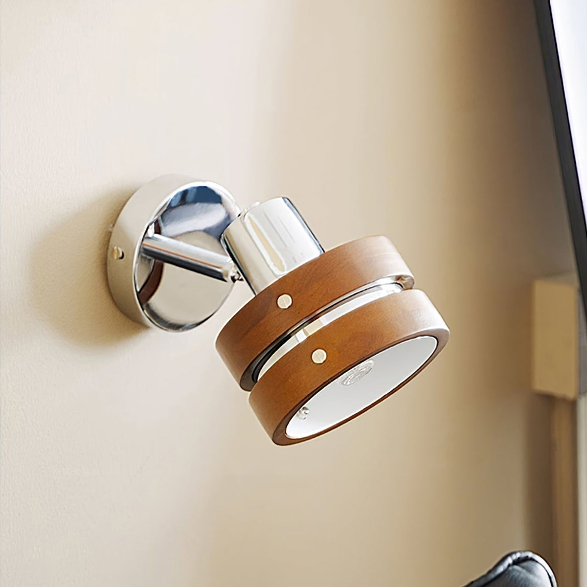 Zanorir Aplique de pared Nogal Premium Nórdico Arte