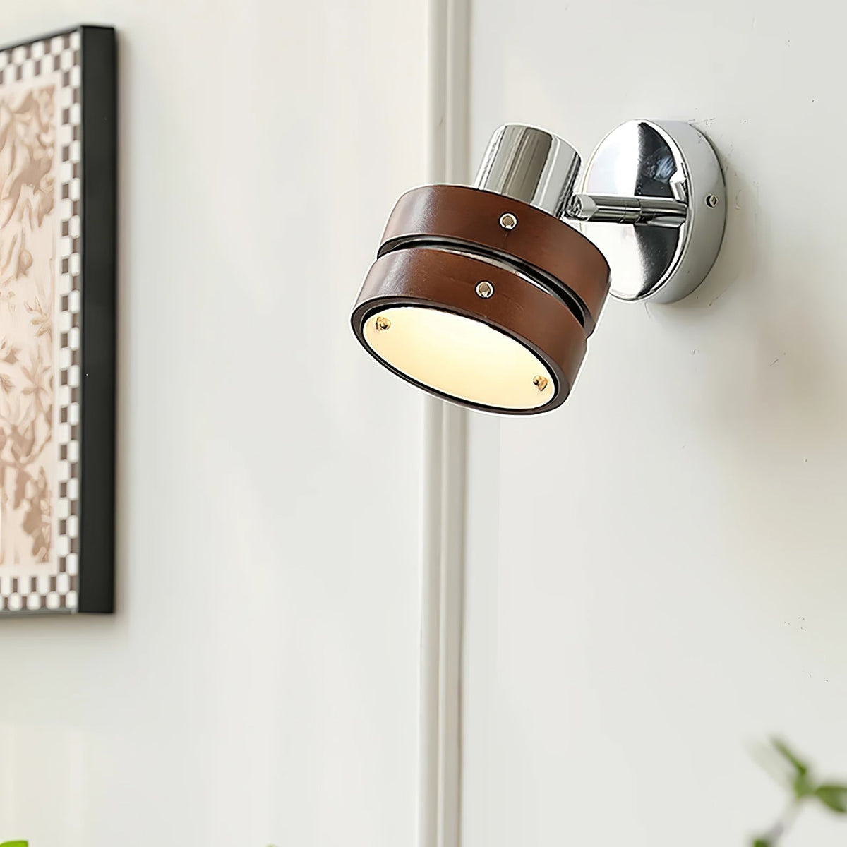 Zanorir Aplique de pared Nogal Premium Nórdico Arte