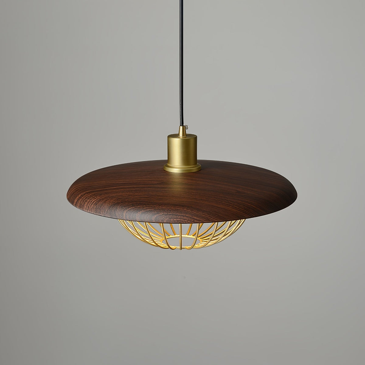Rinoira lámpara colgante de madera estilo retro vintage