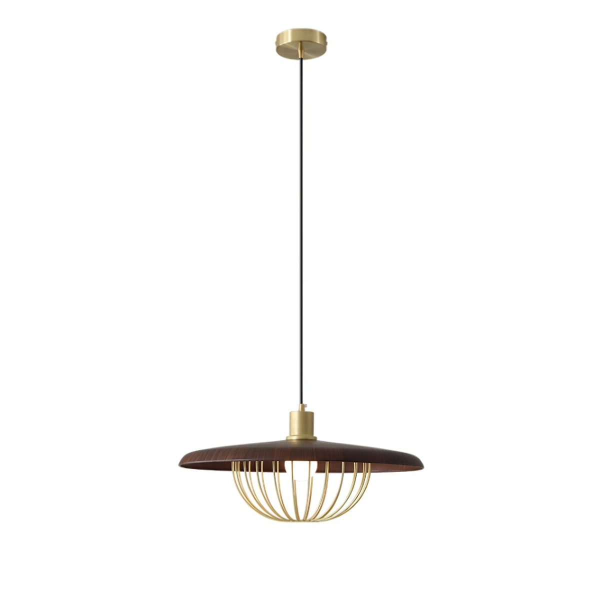 Rinoira lámpara colgante de madera estilo retro vintage