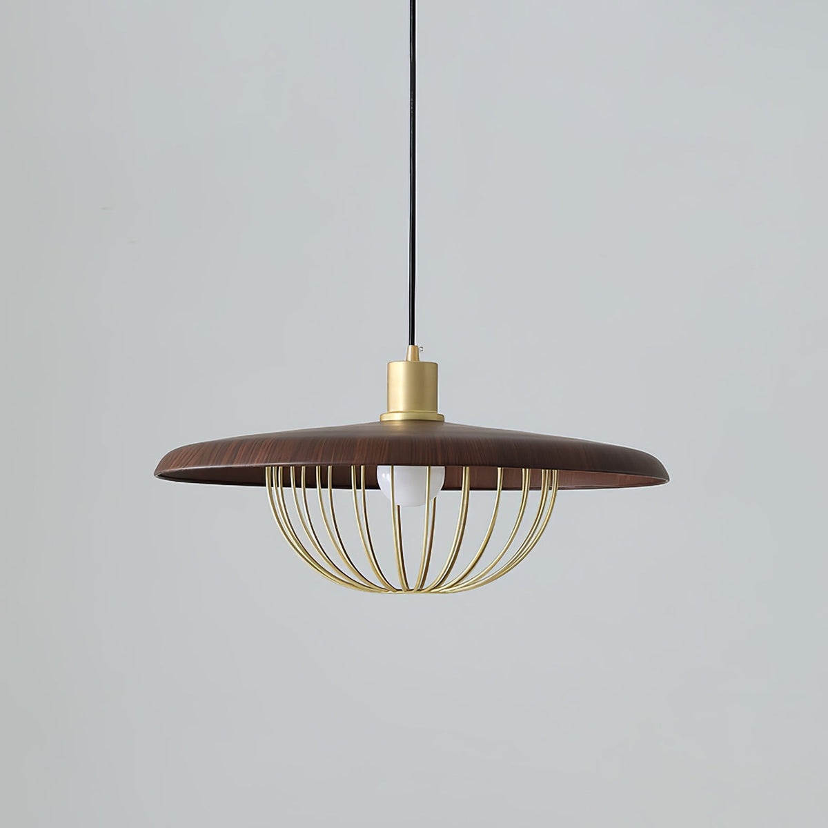 Rinoira lámpara colgante de madera estilo retro vintage