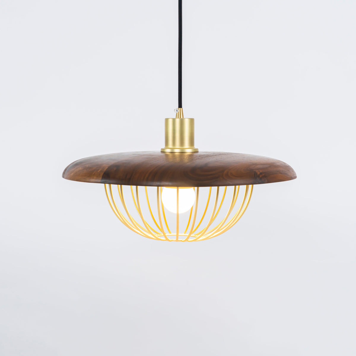 Rinoira lámpara colgante de madera estilo retro vintage