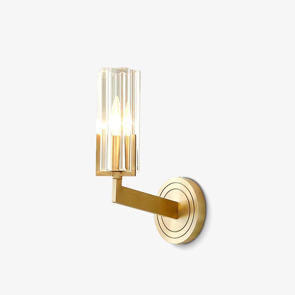 Coen aplique de pared Premium Elegancia en latón con vidrio