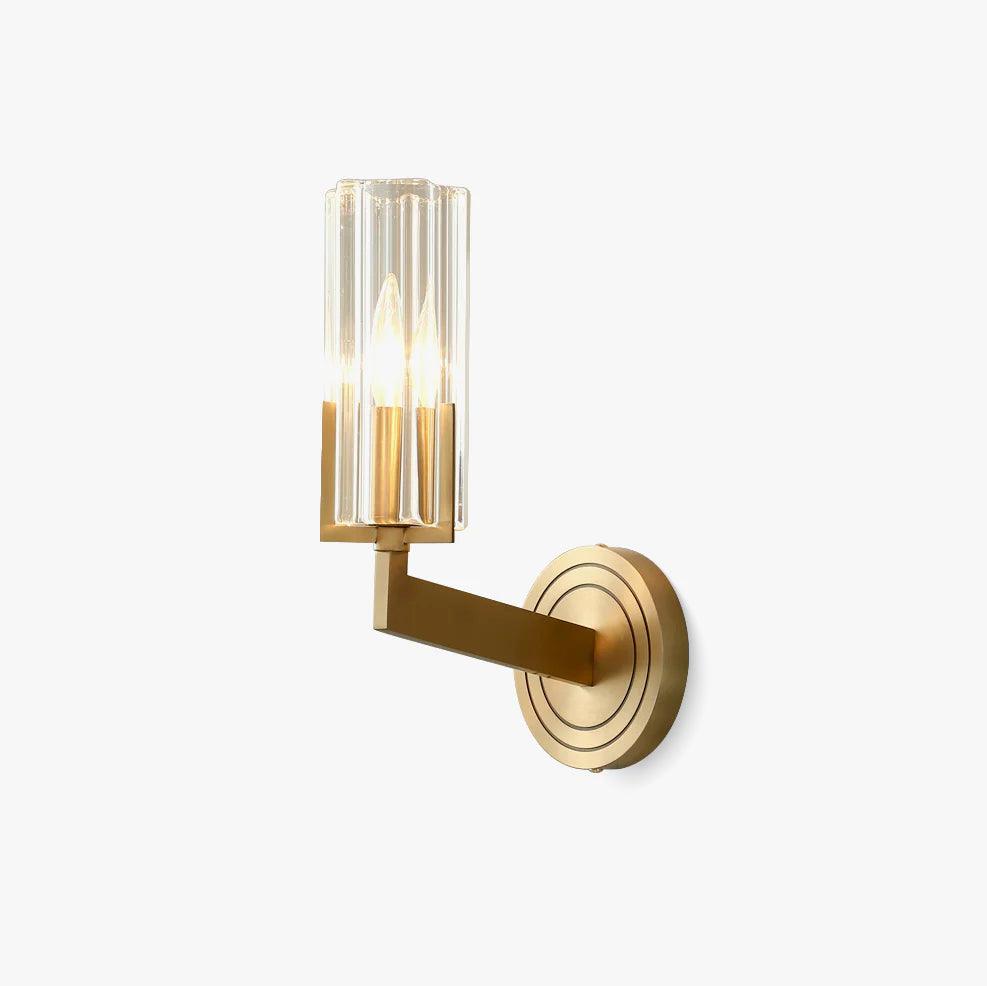 Coen aplique de pared Premium Elegancia en latón con vidrio